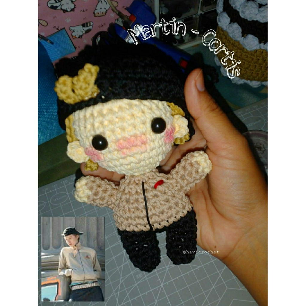 Martin Cortis Crochet Keychain Martin/ Gantungan Kunci Cortis