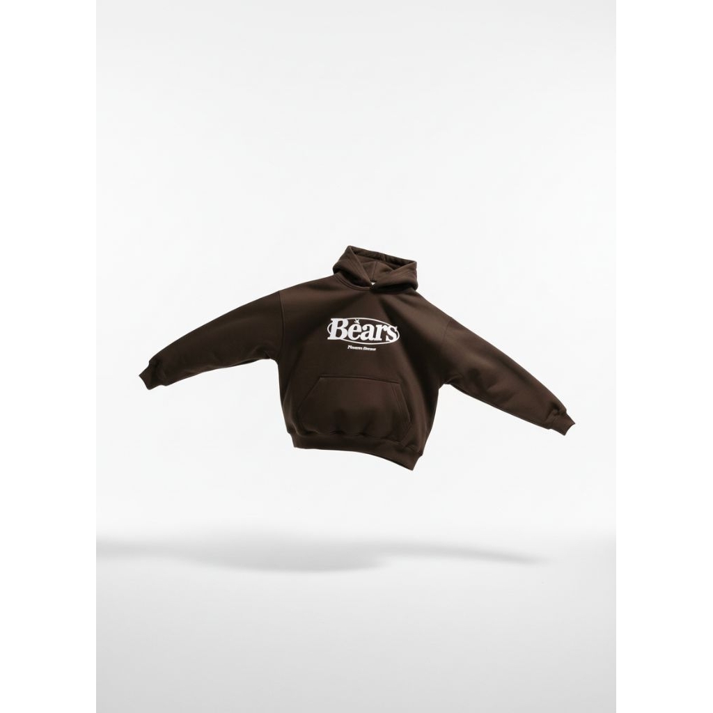 SWEETBEARS - Hoodie Boxy Brown Fleece