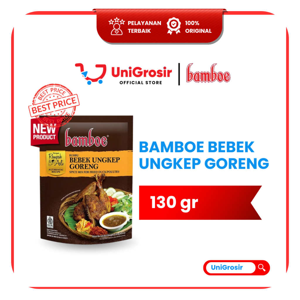 [UniGrosir] BAMBOE BUMBU MASAK UNGKEP GORENG PREMIUM REMPAH ASLI ~130 gr