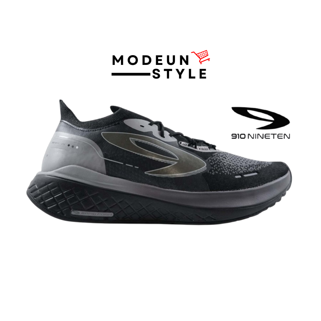 910 HANNA 2.0 HITAM/ABU - Sepatu Lari / Hanna 2.0 910Nineten Original