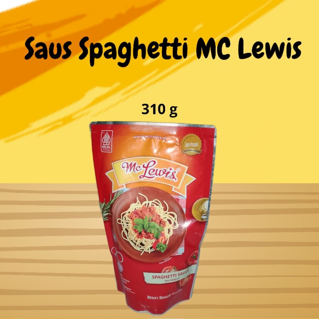 saus spaghetti MC Lewis 310g / spaghetti Sauce/carbonara bolognese delmonte- Rasa lezat