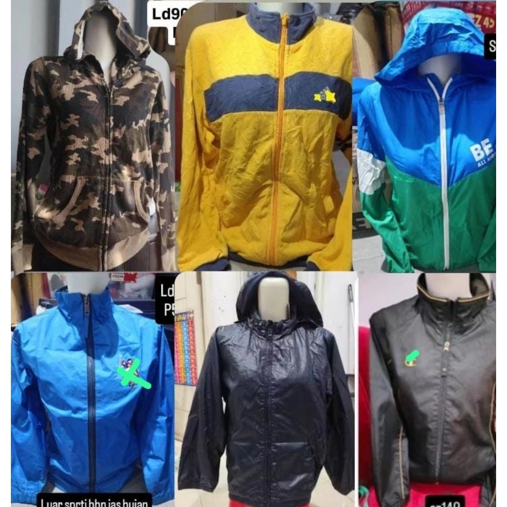 jacket motor jacket hangat running kulit parasut unisex