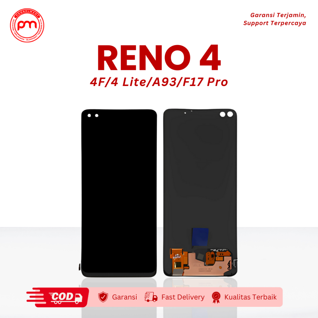 LCD Oppo Reno 4 Reno 4F Reno 4 Lite A93 F17 Pro Fullset LCD Touchscreen