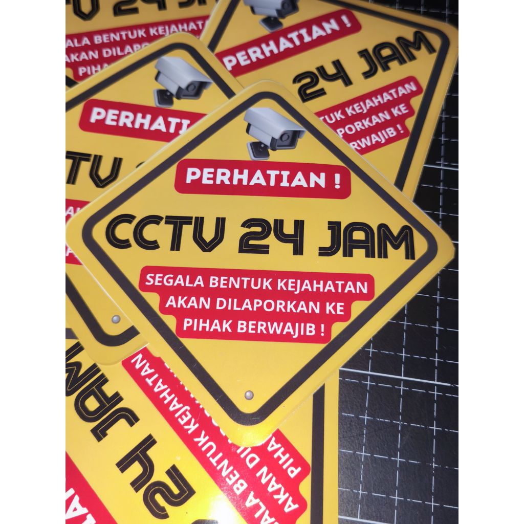 Stiker CCTV| Stiker sign | Stiker Safety| Stiker outdoor