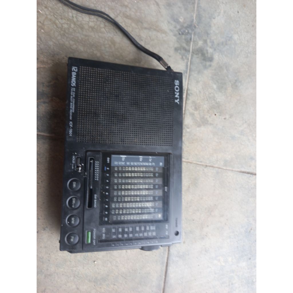 radio sony icf-7601 12 band vintage original by japan