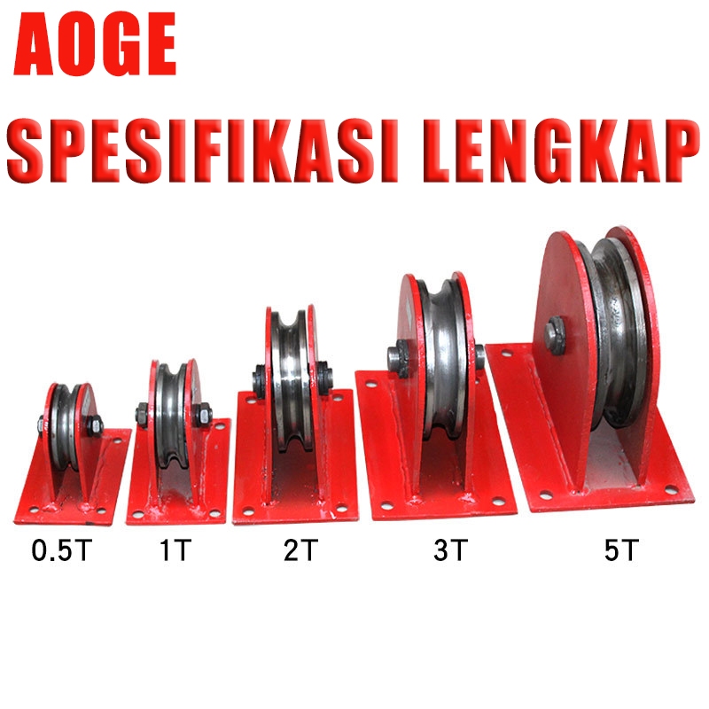 AOGE Fixed Pulley Katrol Tembok 0.8-1-2-3-5 Ton Kuat Kokoh Import Murah
