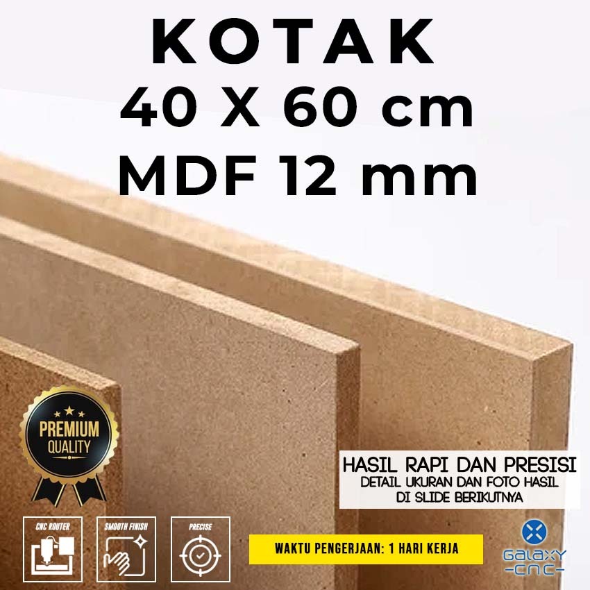Kotak 40 x 60 cm - MDF 12 mm - papan kayu / MDF