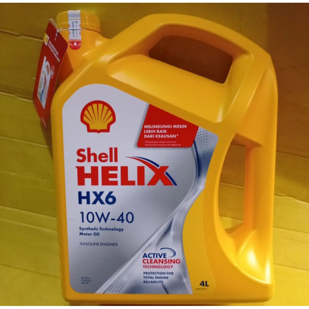 oli mesin mobil shell helix 10w40 4L original