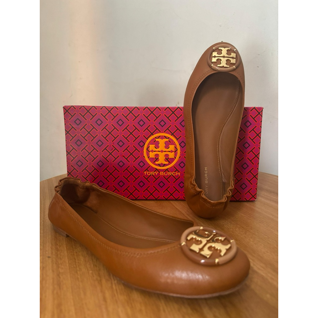 Flat shoes Multi Logo Ballet Goat Leather Tory Burch