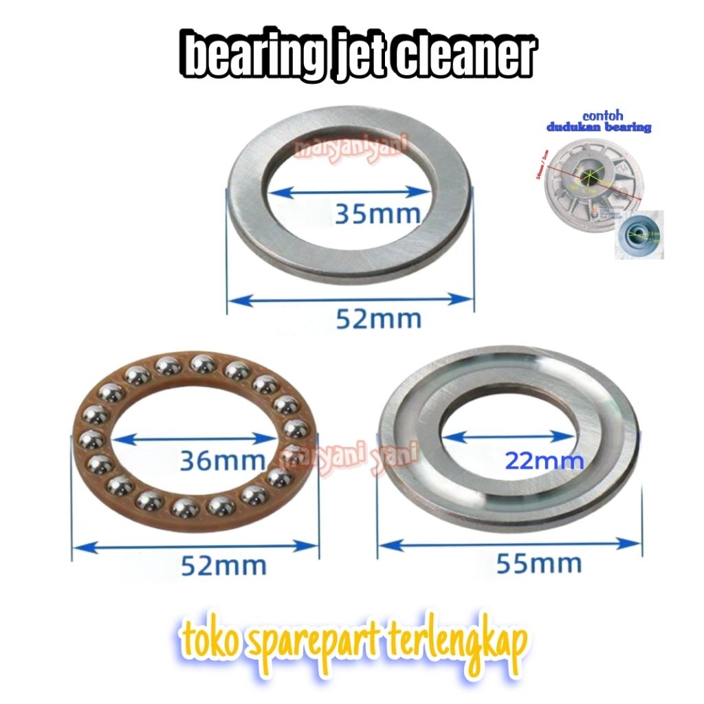 sparepart jet cleaner Bearing steam cuci mobil. klaher steam listrik.