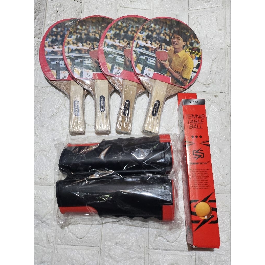BET TENIS MEJA SET NET DAN BOLA KOMPLIT
