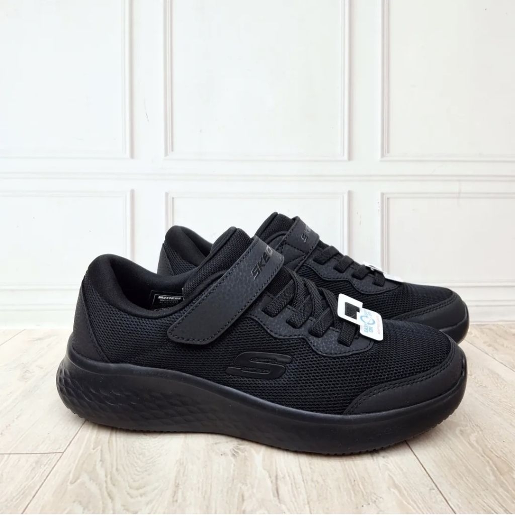 Sepatu Anak Sekolah Full Black SKECHERS Skech Lite Pro 303934L/BBK 100% Original Resmi (Size 35 36 3