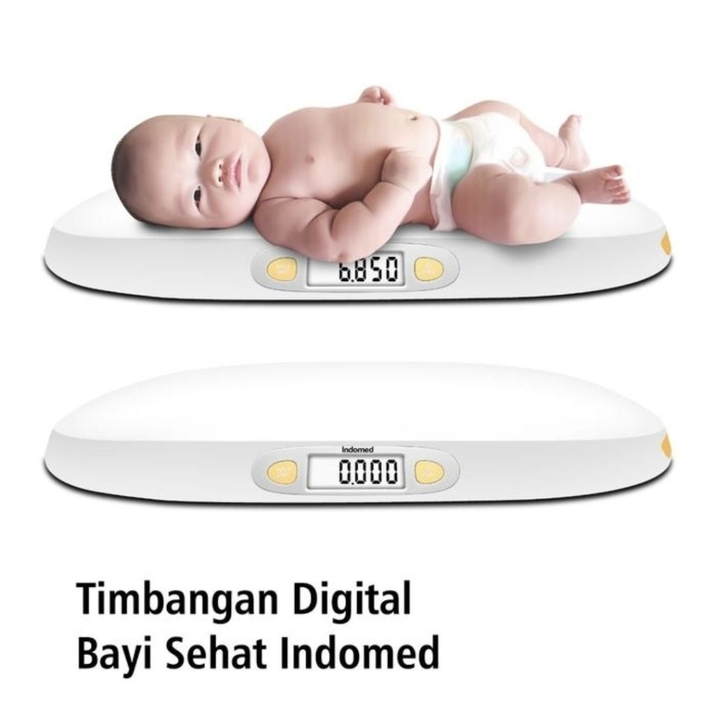 Timbangan Bayi Digital Plus Meteran Roll Indomed / Timbangan Bayi Sehat Digital Indomed dengan ukur 