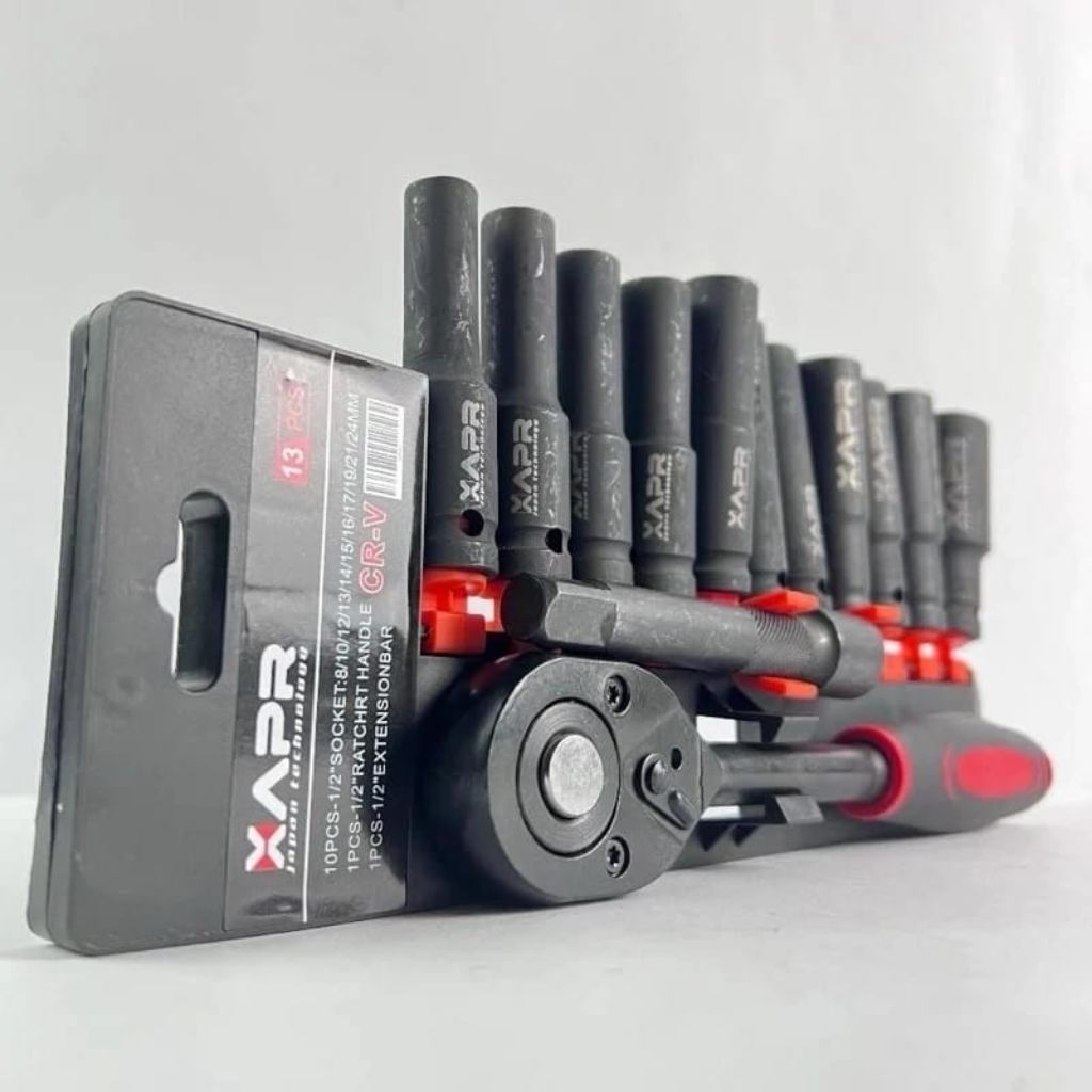 APR JAPAN KUNCI RACHET  SOK DEEP SOCKET WRENCH 1/2 INCH AP131 POWERTOOLS OFFICIAL AP131