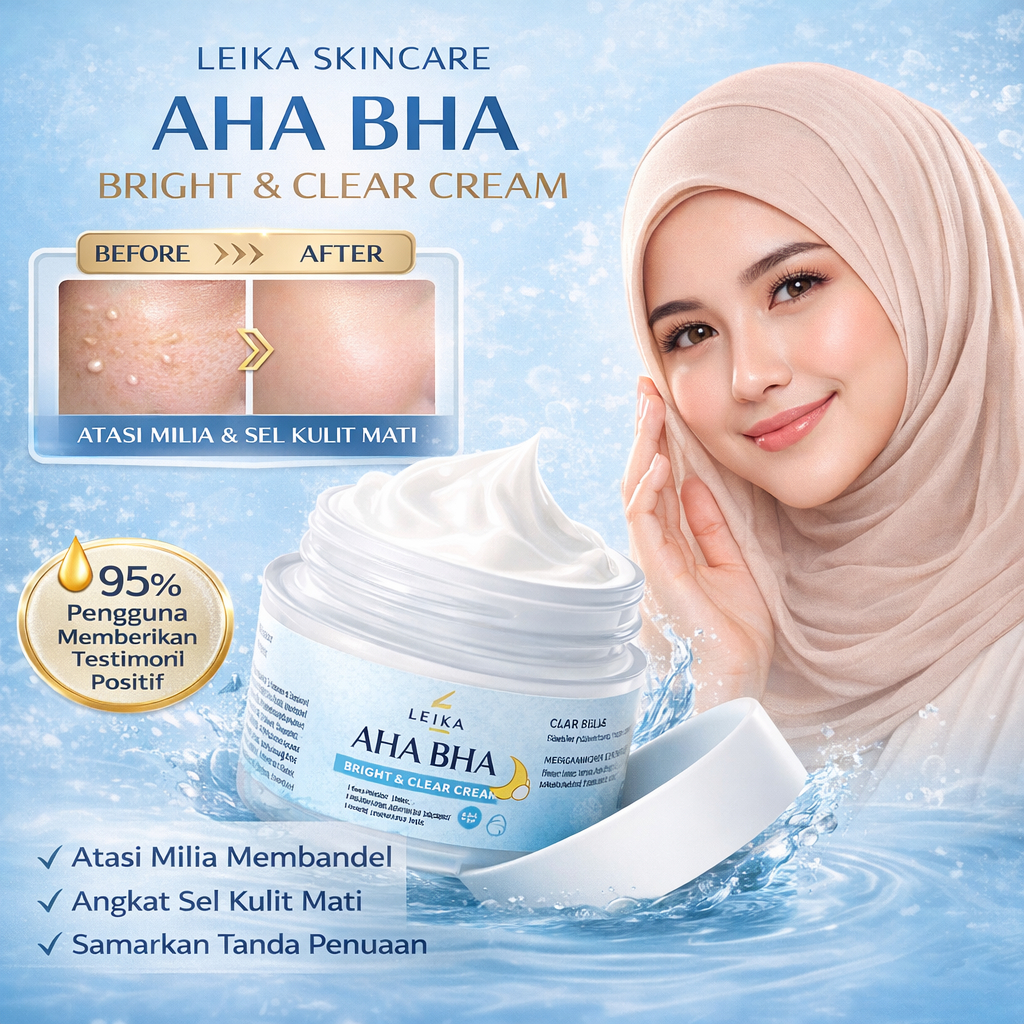Leika Skincare Obat Milia Penghilang Milia Cream Milia Krim Milia Bawah Mata Obat Milia bawah Mata