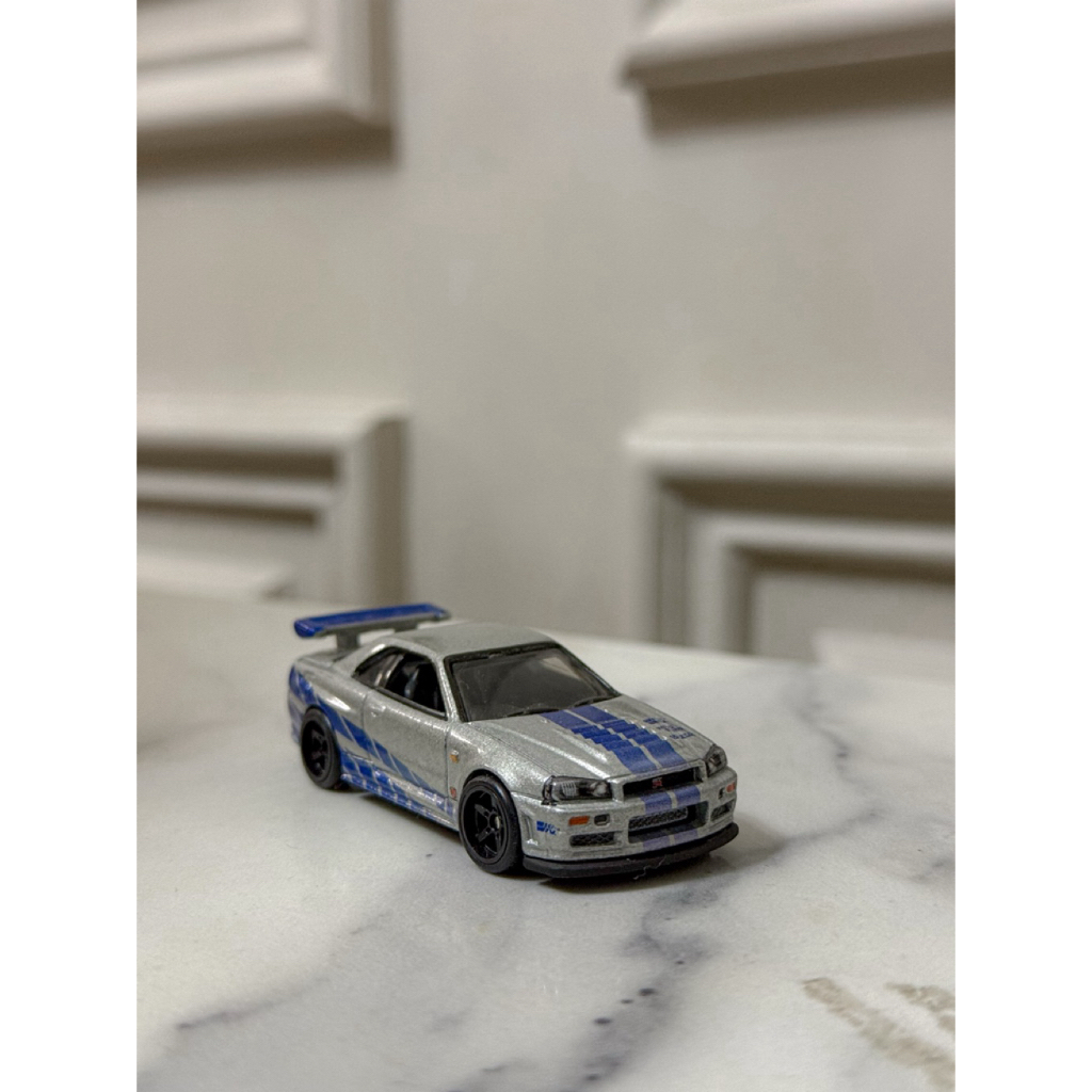 Hotwheels Nissan Skyline GTR R34 FF Fast and Furious Brian Paul Walker