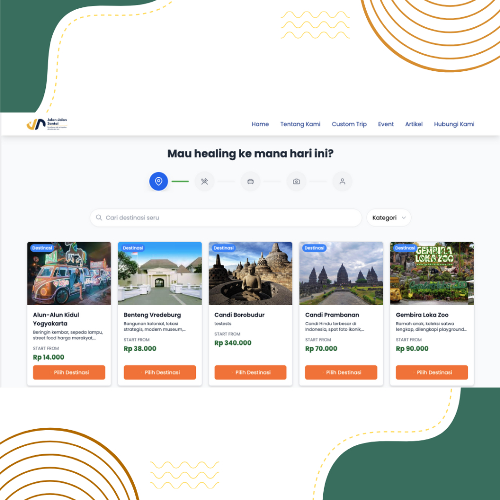 WEBSITE CUSTOM TRIP | TOUR AND TRAVEL