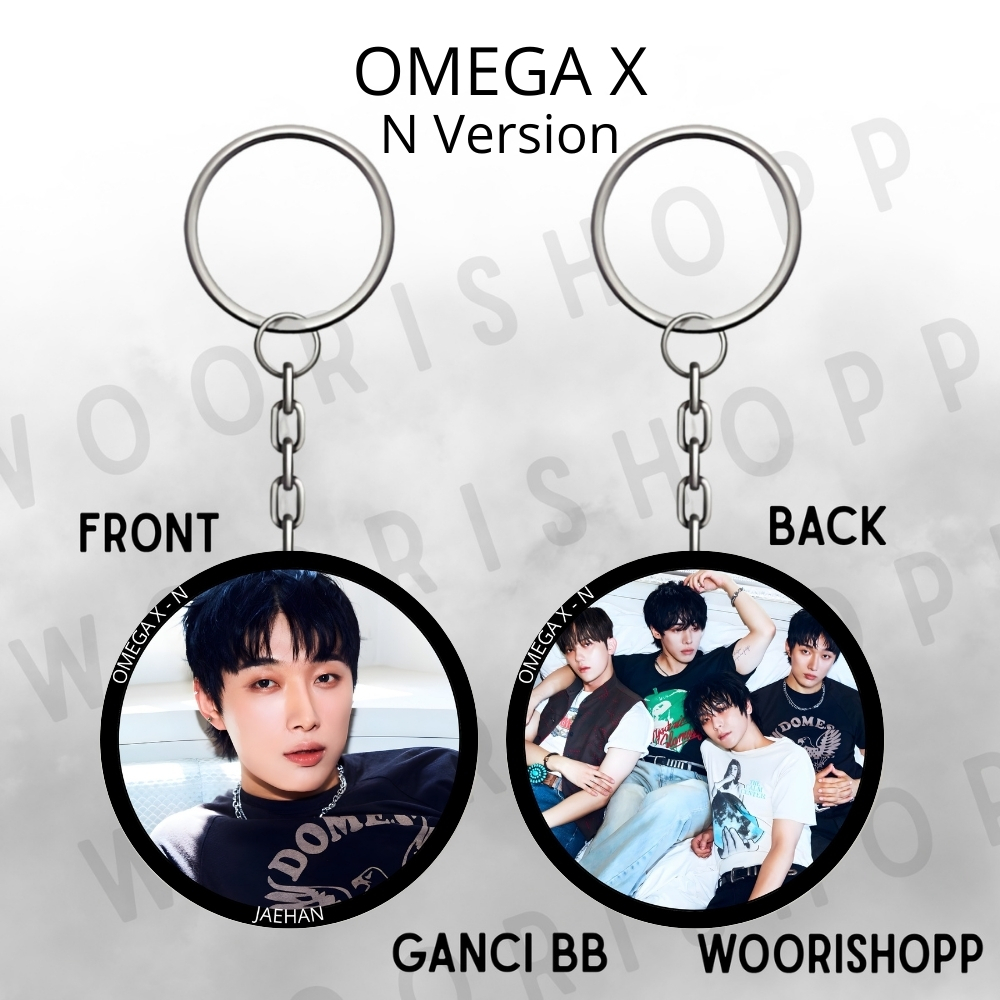 KEYCHAIN OMEGA X SWAY GANCI BOLAK BALIK GANTUNGAN KUNCI KPOP UNOFFICIAL JAEHAN JEHYUN XEN YECHAN