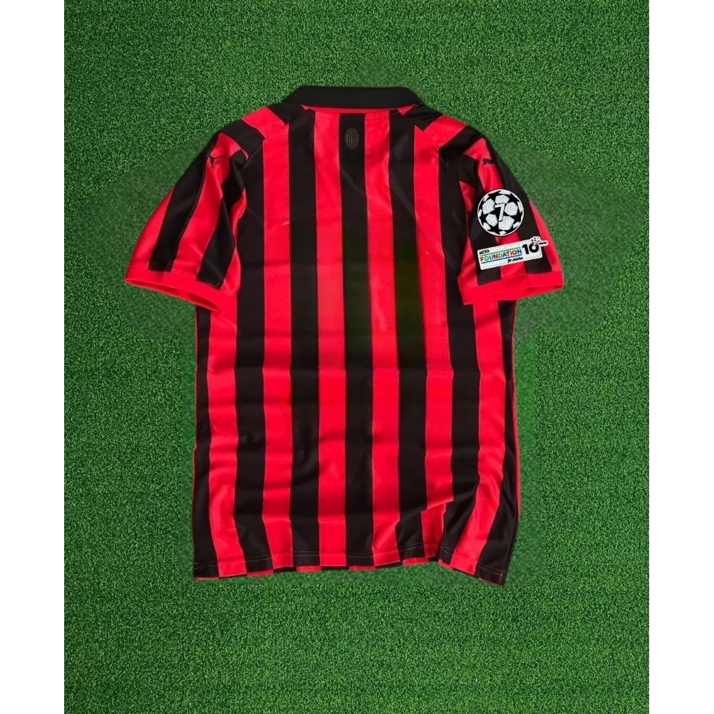 JERSEY BOLA MILAN HOME ANNIVERSARY 125 FULL PATCH 2024 2025 TOP QUALITY