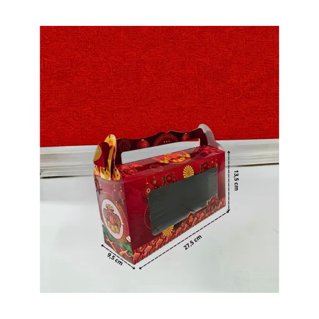 GABLE BOX IMLEK ISI 3 TOPLES 400ml 600Ml / KOTAK HAMPERS KUE KERING ISI 3 TOPLES TABUNG JAR / GABLE 