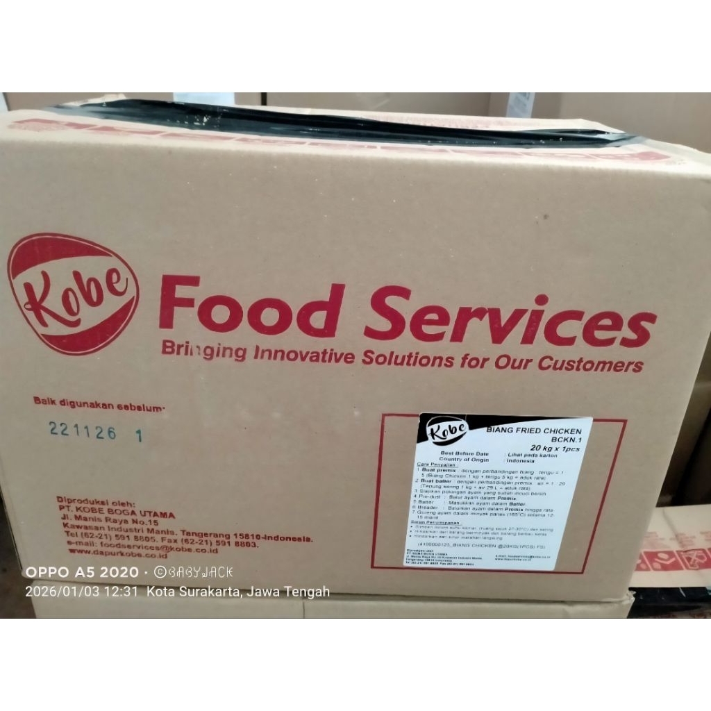 Biang tepung kentucky 20kg