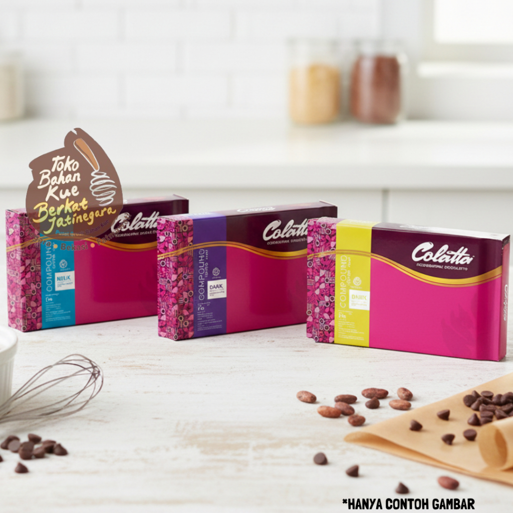 COLATTA MILK , DARK , MILK COMPOUND 1 KG / COKELAT CHOCOLATE COMPOUND /COKLAT BATANG / KARTON