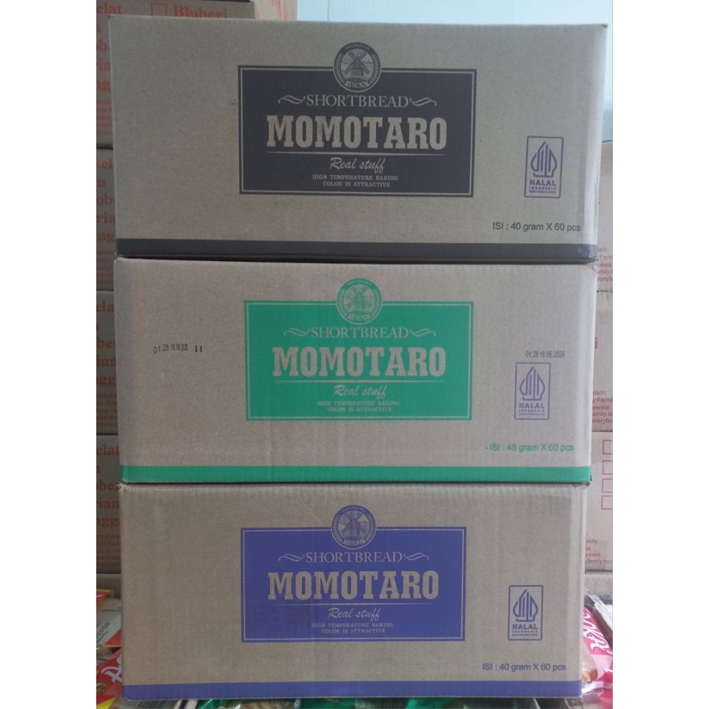 Momotaro cookies 1 dus isi 60pcs  Bisa di Mix dan Request