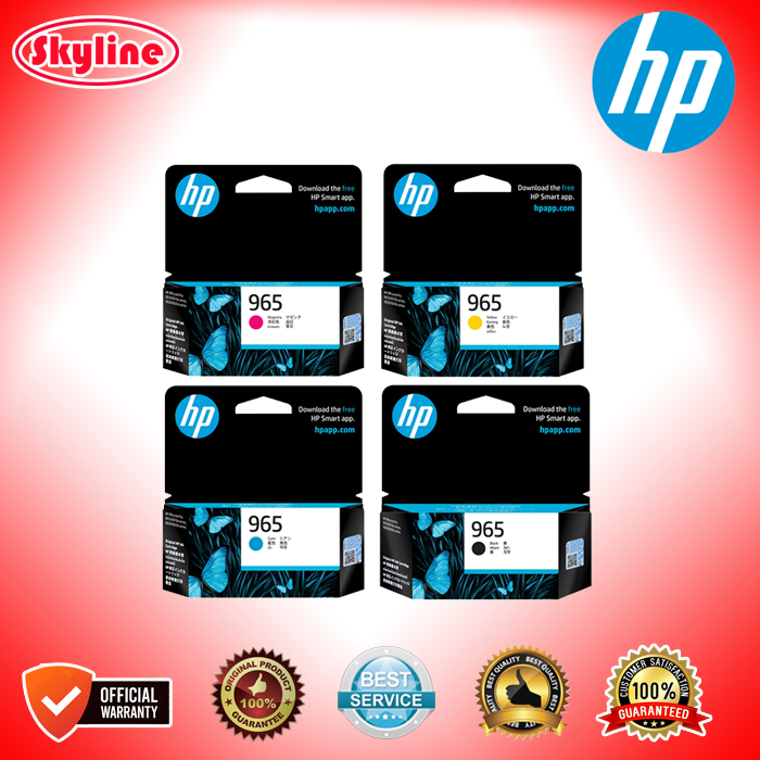 Cartridge HP 965 Black Cyan Magenta Yellow Original Produk