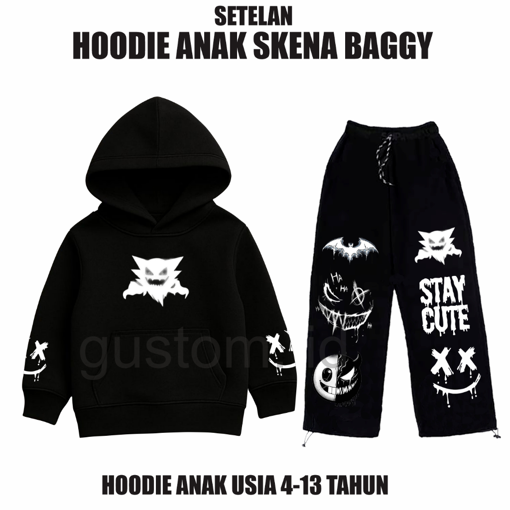 SETELAN HOODIE ANAK SKENA BAGGY TERBARU