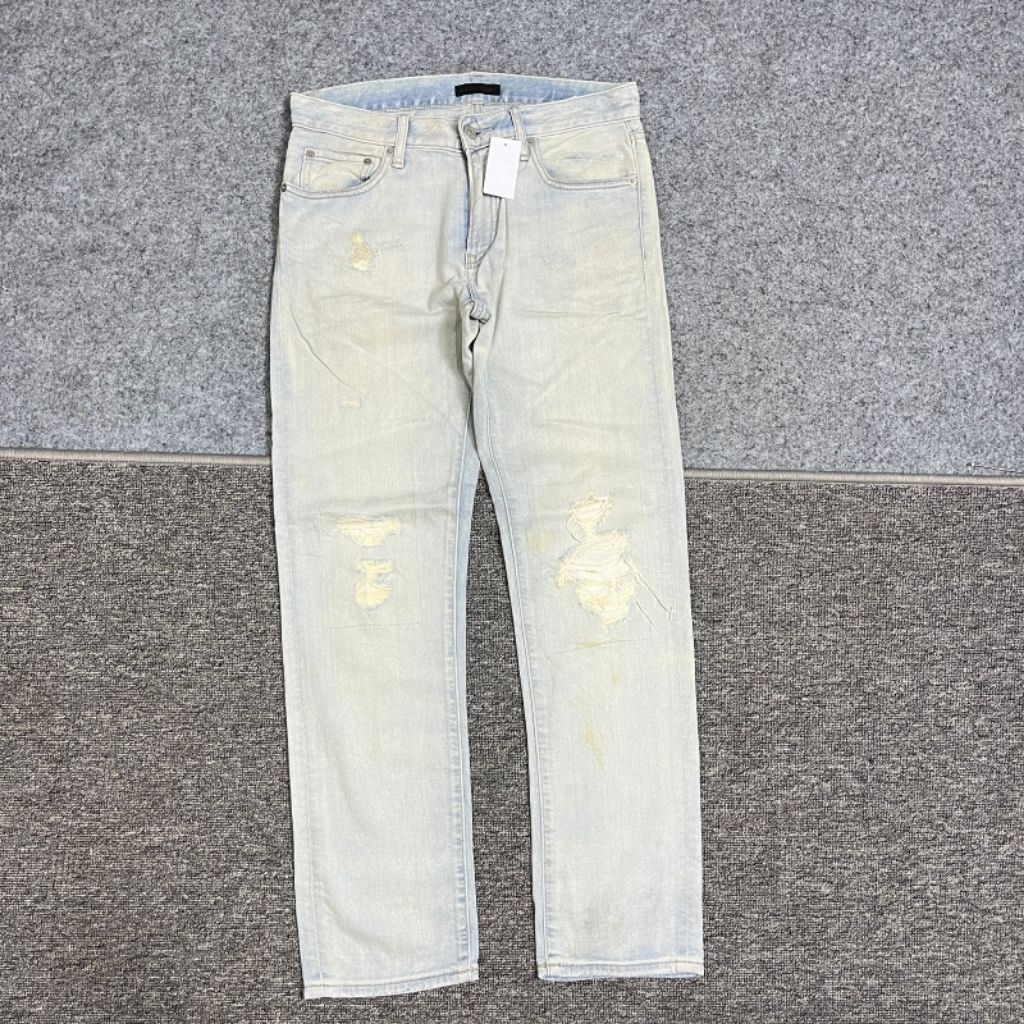 uniqlo jeans Ripped pria
