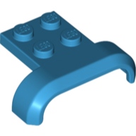 Lego Dark Azure Part 28326 Vehicle, Mudguard 4 x 3 x 1 with Arch Curved