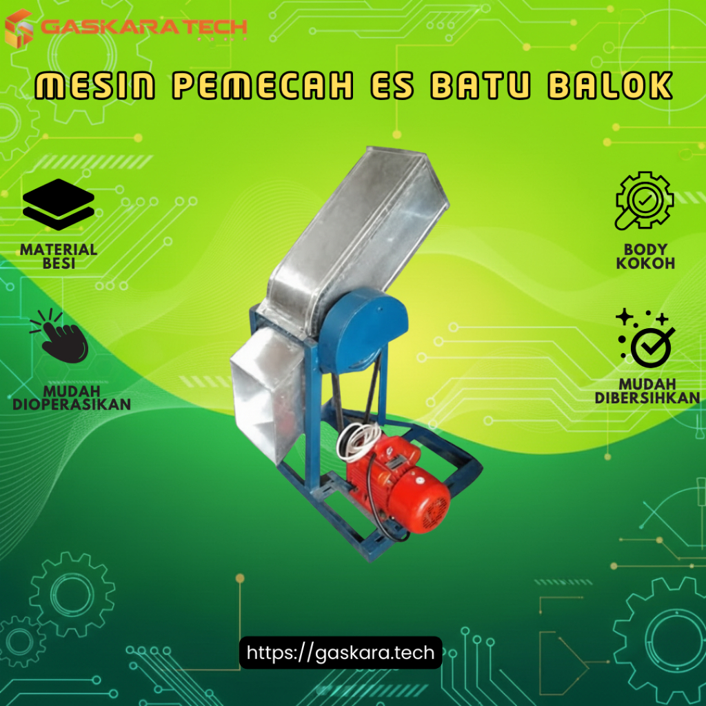 Mesin Pemecah Es Batu Balok