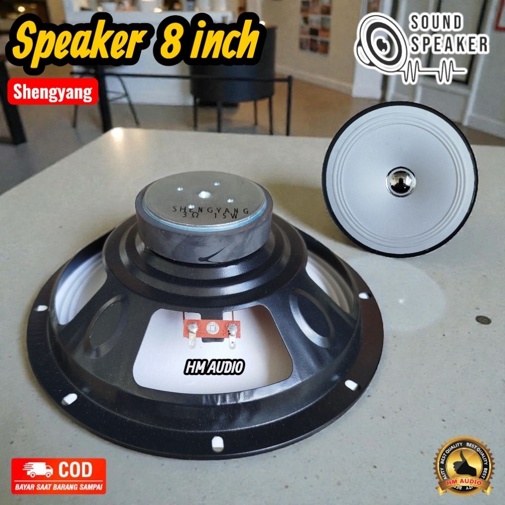 Speaker 8 inch Shengyang 3 ohm 15 watt