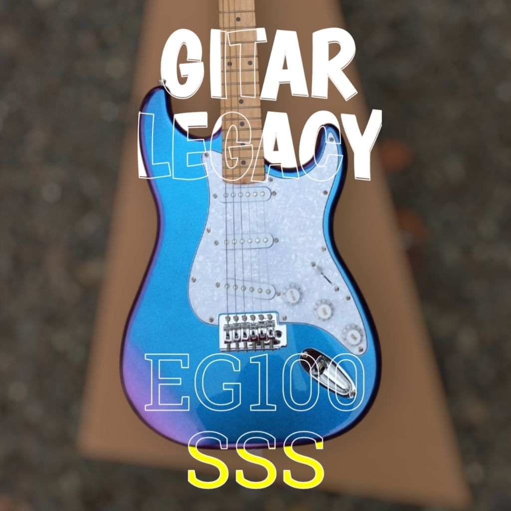 GITAR ELEKTRIK LEGACY EG-100 GITAR ELEKTRIK ORIGINAL LEGACY EG 100 WARNA CHAMELEON BLUE