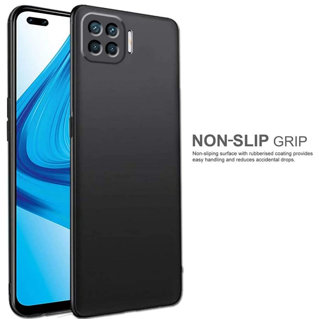 CASE OPPO RENO  4F 4 F SILICONE TPU SLIM MATTE CASE SOFT BLACK DOFF HIGH QUALITY