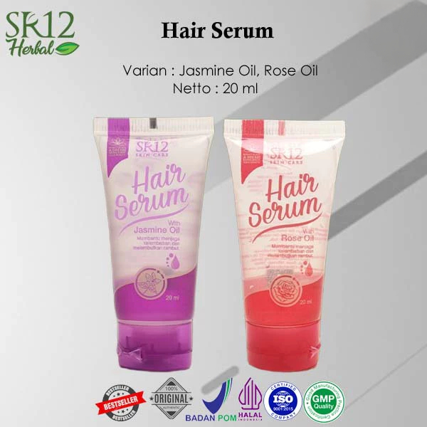 SR12 Hair Serum - Hair Oil Serum Vitamin Rambut Rontok, Kering, Bercabang, Anti Hair Fall, Hair Care