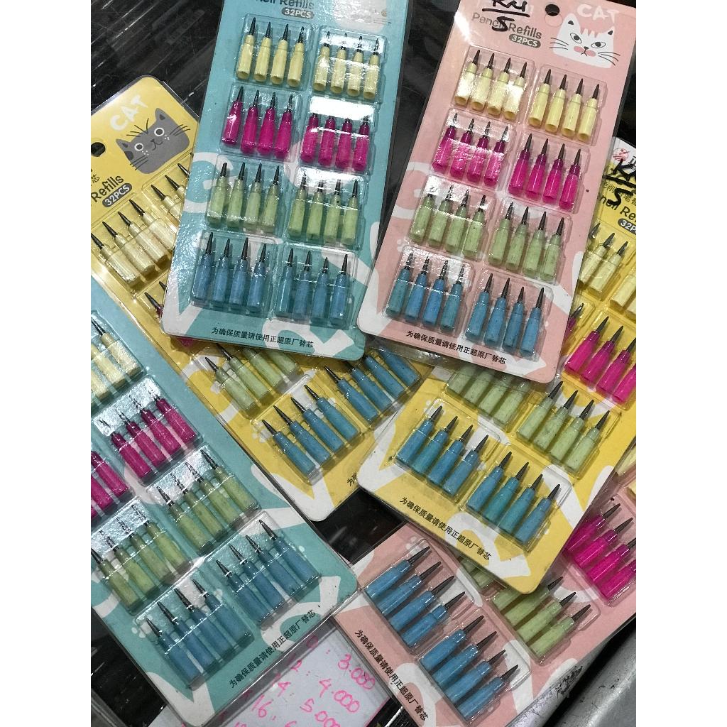 (12PCS) ISI ULANG PENSIL MEKANIK LANTU / REFILL PENSIL MEKANIK PISAH