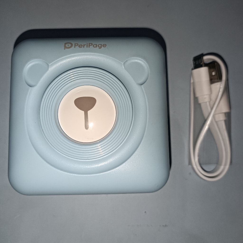 Preloved mini printer peripage blue