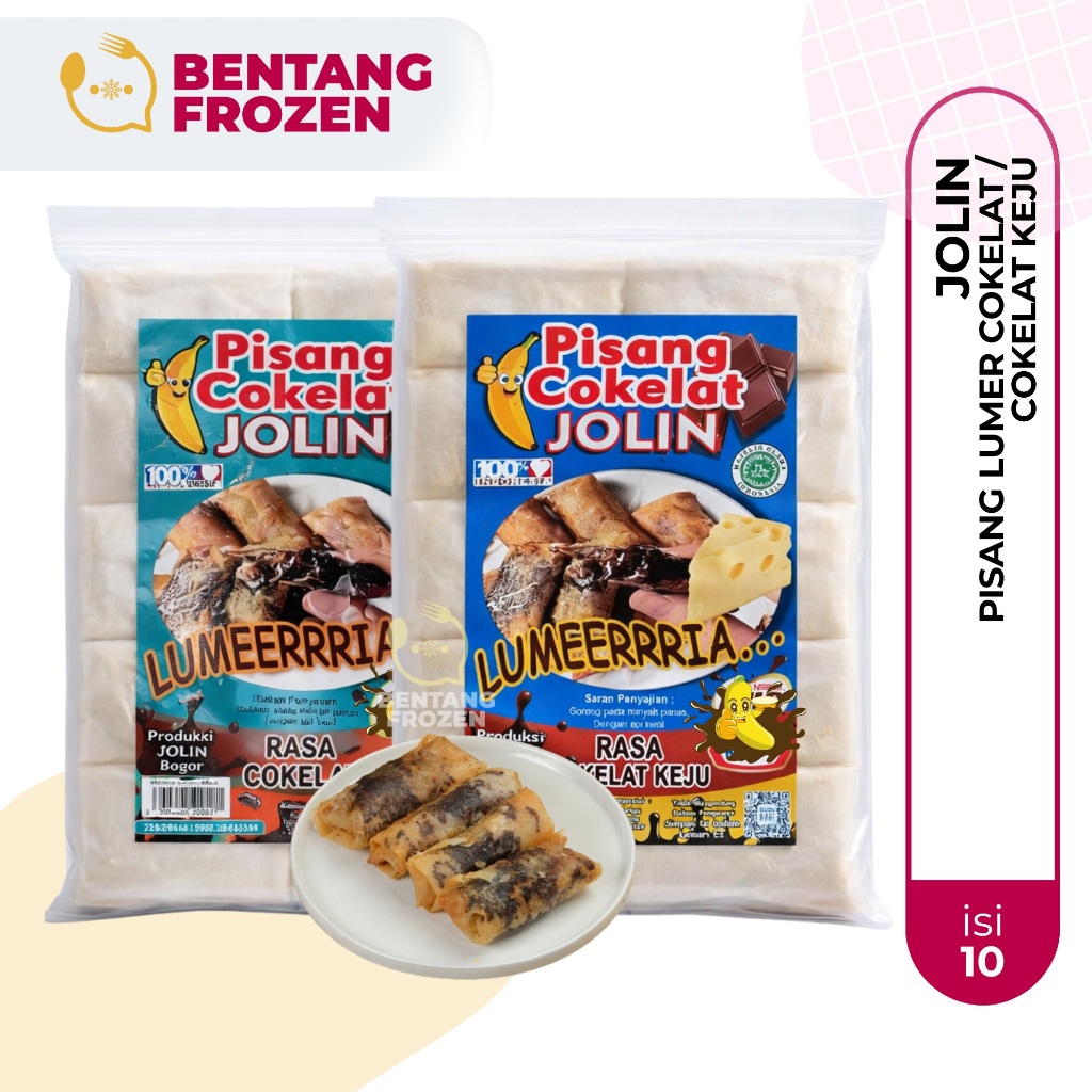 Jolin Pisang Lumer Cokelat / Pisang Lumer Cokelat Keju / Piscok Lumer / Pisang Coklat / Piscok Keju