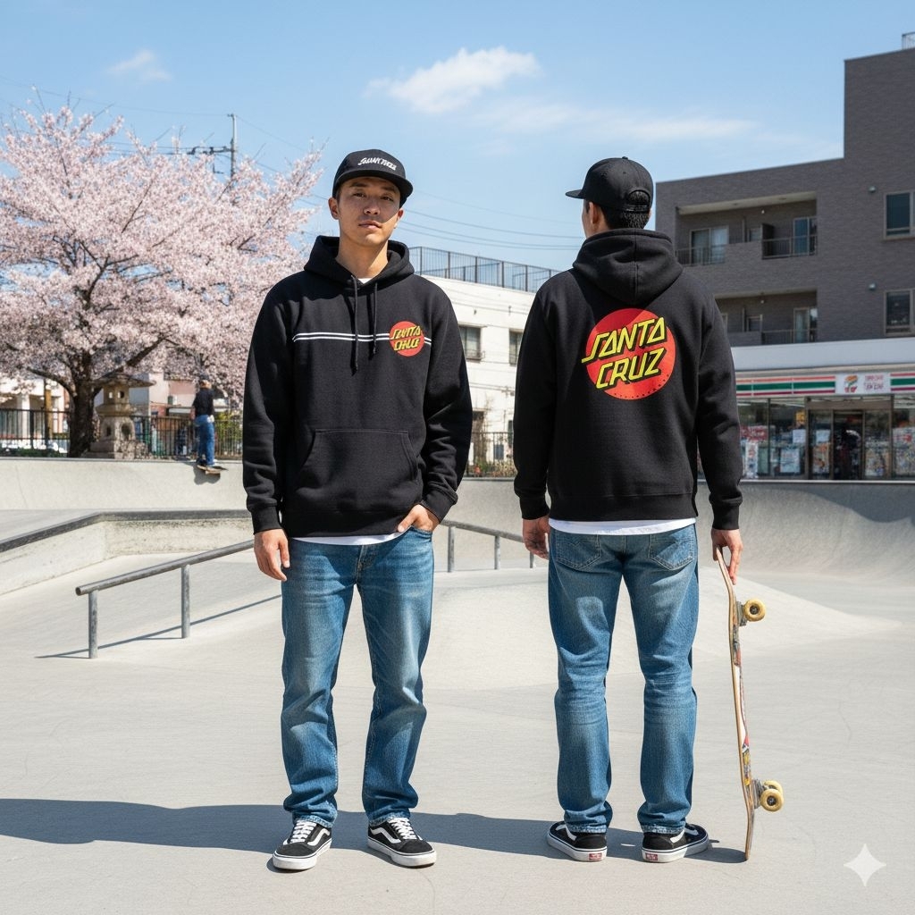 Hoodie santa cruz dot classic vintage original