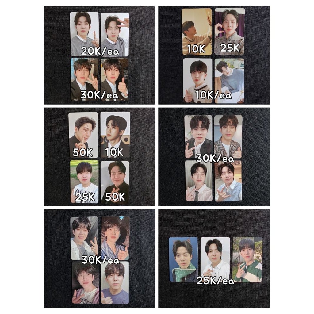 [DAY6] OFFICIAL PHOTOCARD PC Sungjin YoungK Wonpil Dowoon