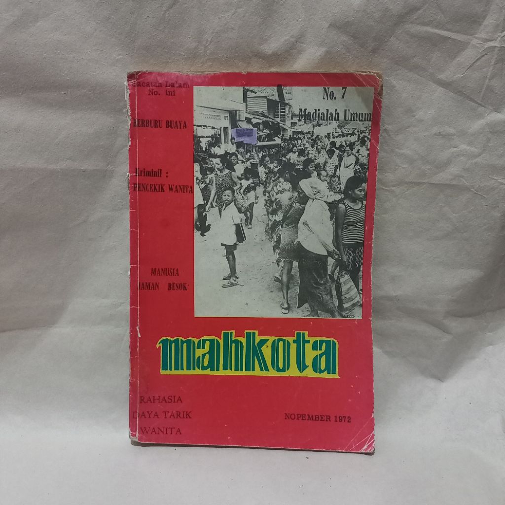 majalah mahkota, No. 7, Nopember 1972