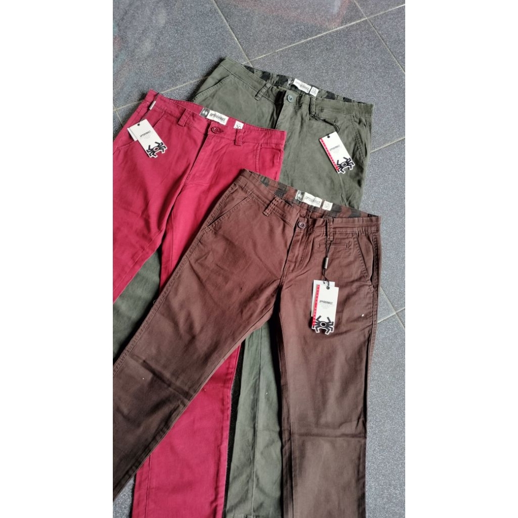 Celana Chino Spyderblit Hino men selvedg