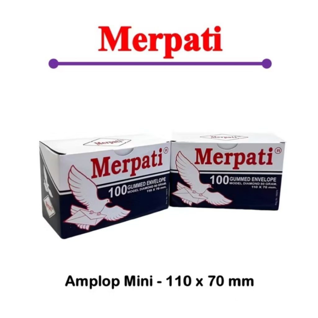 Amplop Merpati kecil Visit Putih Polos ( 1ktk )