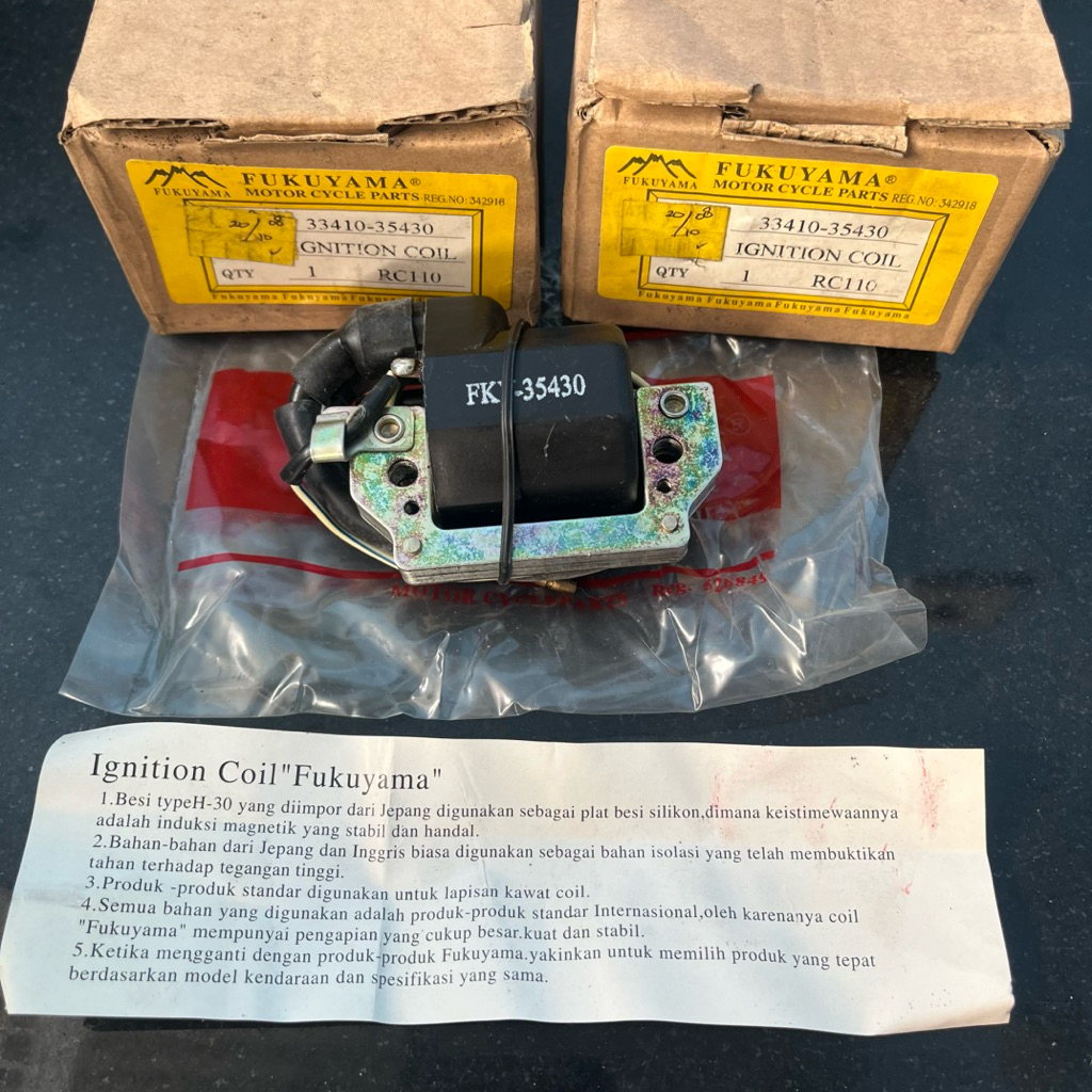 koil coil ignition Suzuki RC110 rc100 crystal Tornado Fukuyama Nos