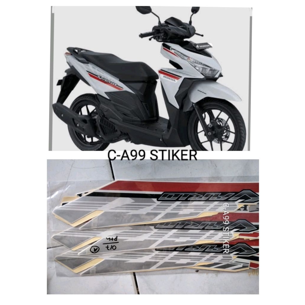 original striping vario 2017 (non idlin stop) putih