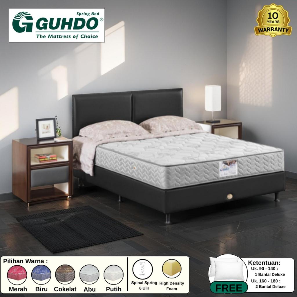 Kasur Guhdo Spring Bed New Prima [ Full Set ] - Uk 90x200 cm,100x200 cm,120x200 cm,160x200 cm,180x20