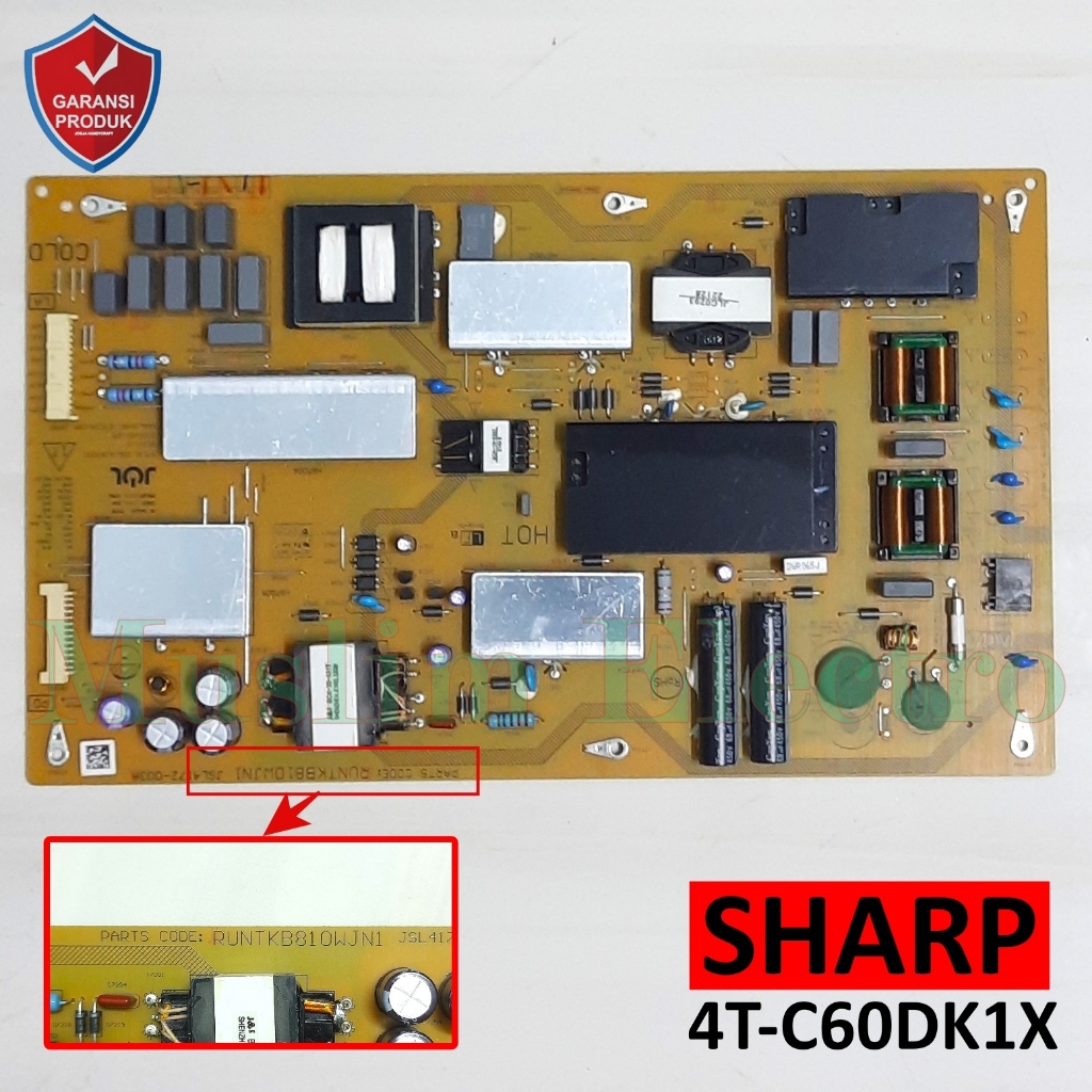 PSU LED TV 4K ANDROID SHARP 4T-C60DK1X C60DK1X 60DK1X