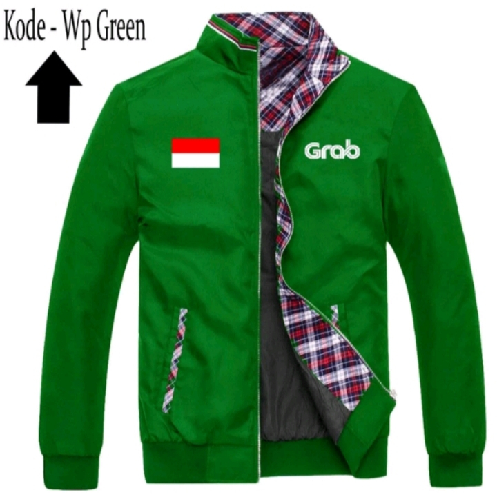 Diskon  Jaket Bisbol Scotlight Pria Terbaru 2026 Grab Driver Bendera / Jaket Ojol Pria GrabBike Grab