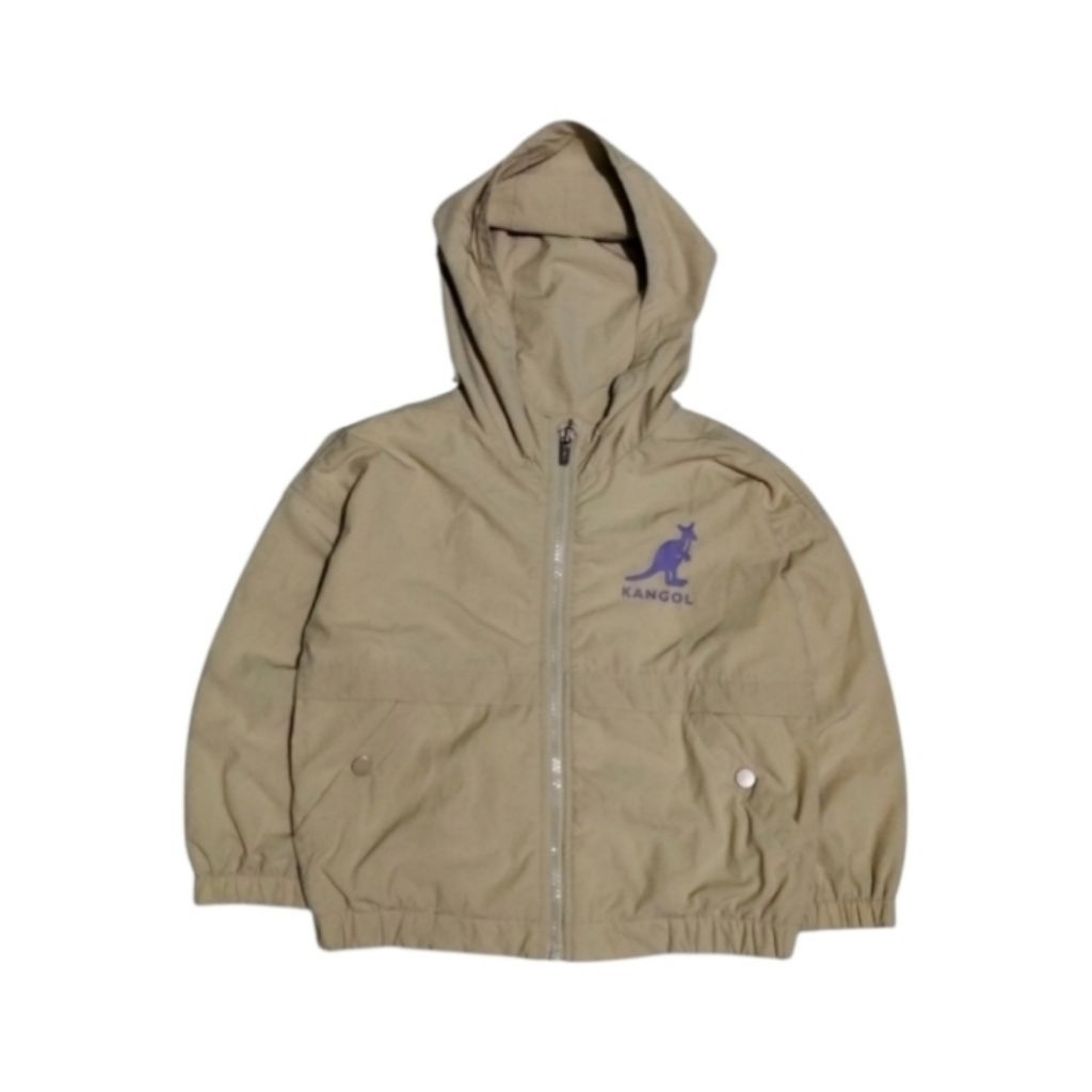 KANGOL kids woman jacket windbreaker size 110 fit 4 - 5 th (P45xL41)